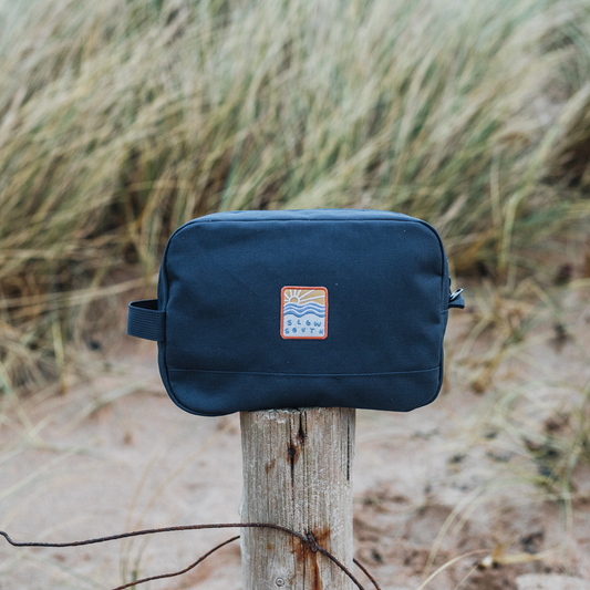 Road Trip Essentials Recycled Wash Bag - Navy