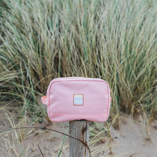 Road Trip Essentials Recycled Wash Bag - Pink